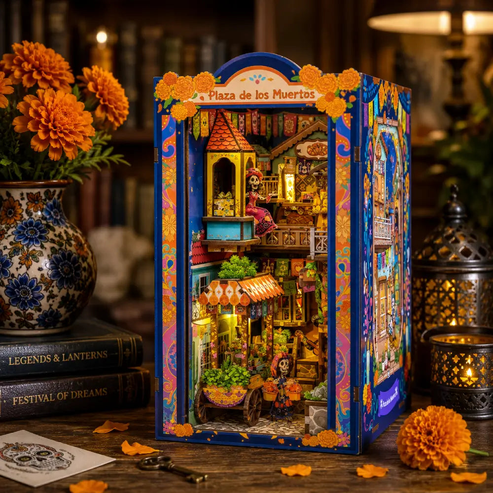 The Marigold Plaza side and interior miniature details