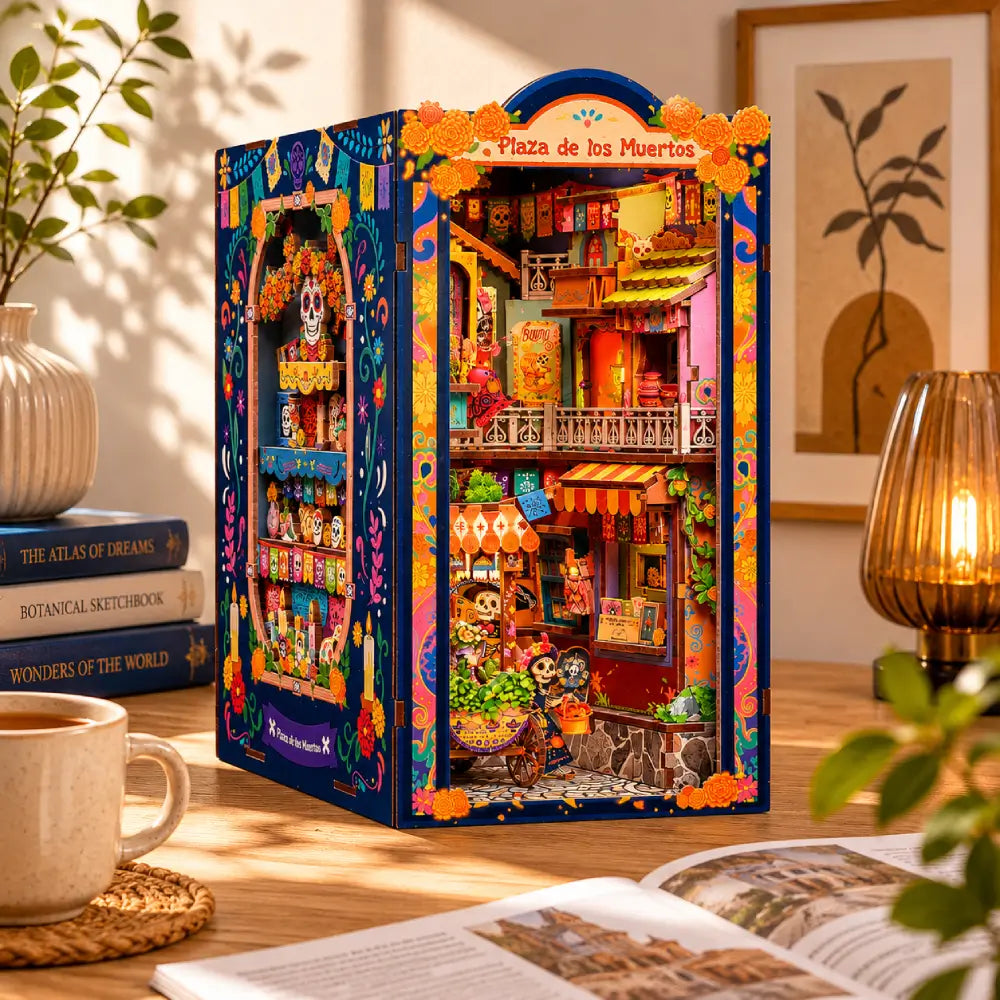 The Marigold Plaza colorful DIY miniature street scene
