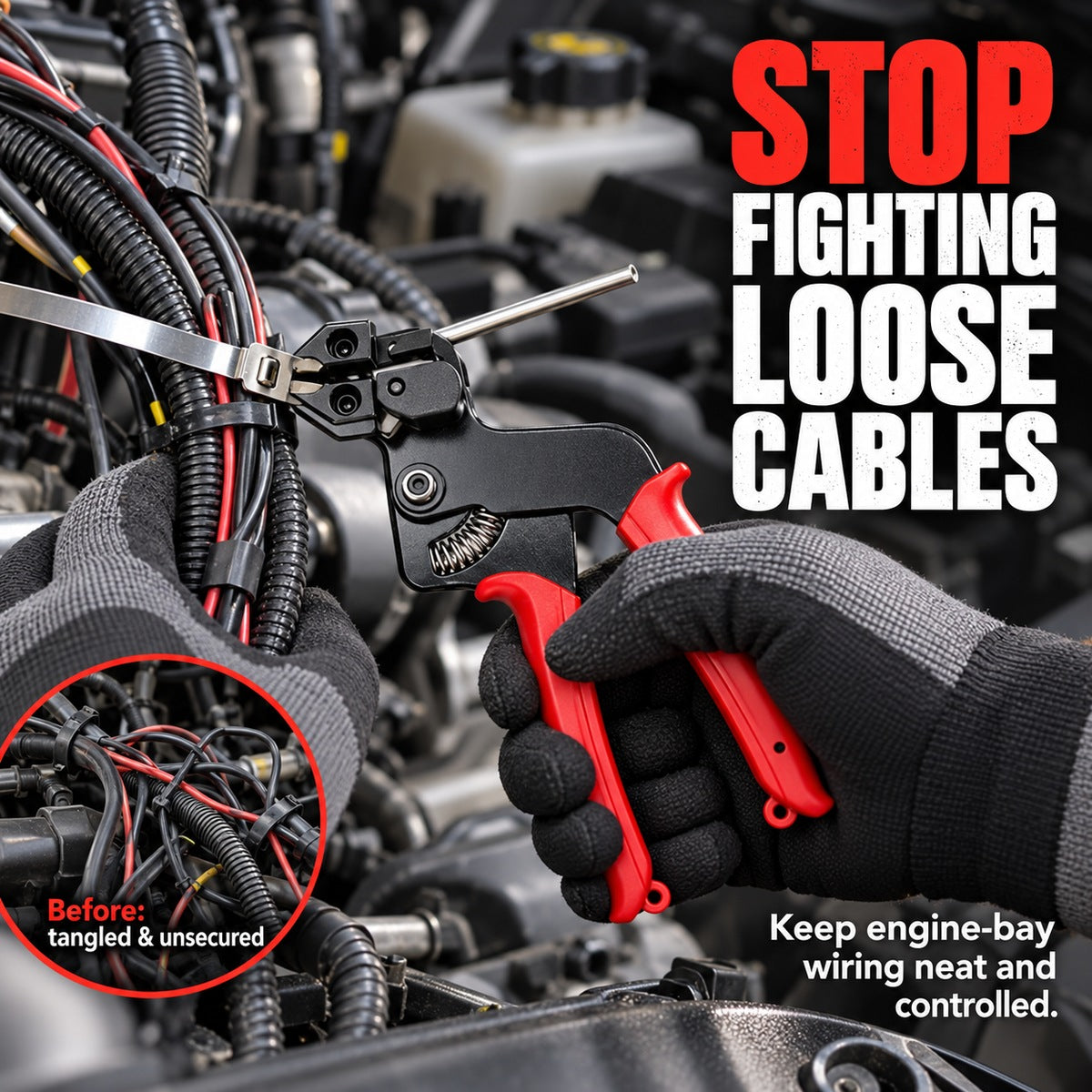 Loose cables need a better plan.