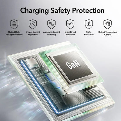 🔋Global Travel Charger (70W, 3-Port, GaN, Integrated Rotary Plug)