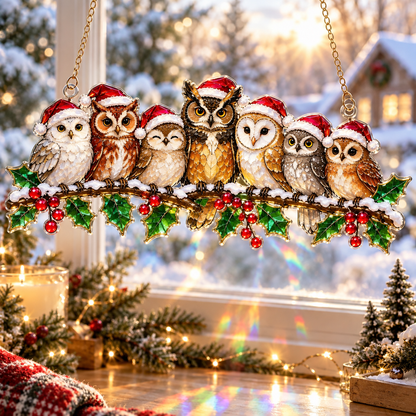 ❄️🌈 Winter Glow Window Charms – 11 Shatterproof Stained-Glass Style Holiday Designs