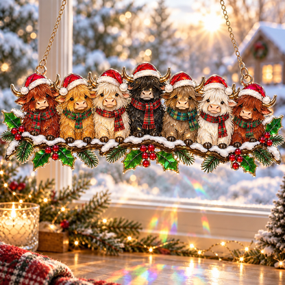 ❄️🌈 Winter Glow Window Charms – 11 Shatterproof Stained-Glass Style Holiday Designs