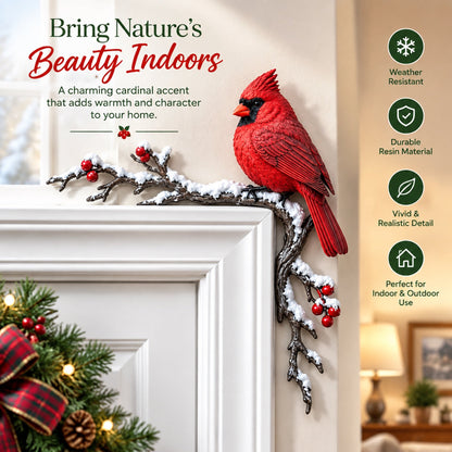 ✨Cardinal Winter Door Topper