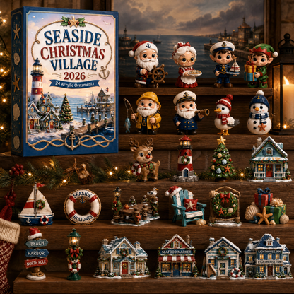 🌊 Seaside Christmas Village Advent Calendar 2026 - 24-Day Festive Countdown