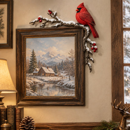 ✨Cardinal Winter Door Topper