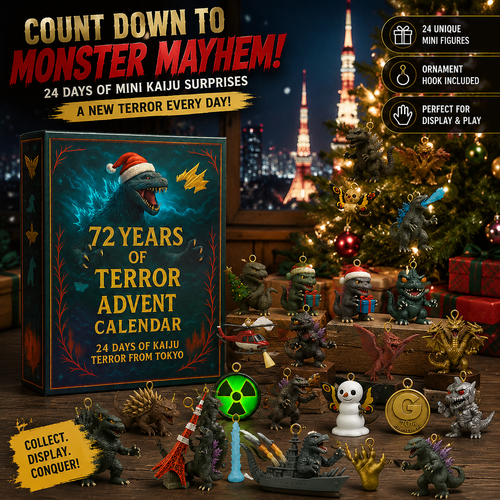 🦖Godzilla Kaiju Advent Calendar, 24‑Day Christmas Countdown Calendar