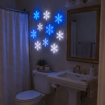 LightFlake™ LED Snowflake Wall Set