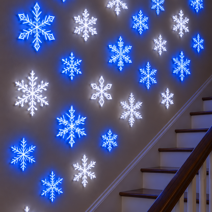 LightFlake™ LED Snowflake Wall Set