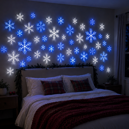 LightFlake™ LED Snowflake Wall Set