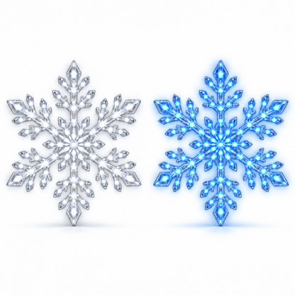 LightFlake™ LED Snowflake Wall Set