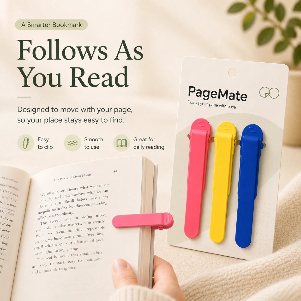 PageMate follows along while reading