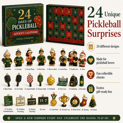 🏓🎄 24 Days of Pickleball Christmas Advent Calendar – 24 Collectible Surprises for Pickleball Lovers