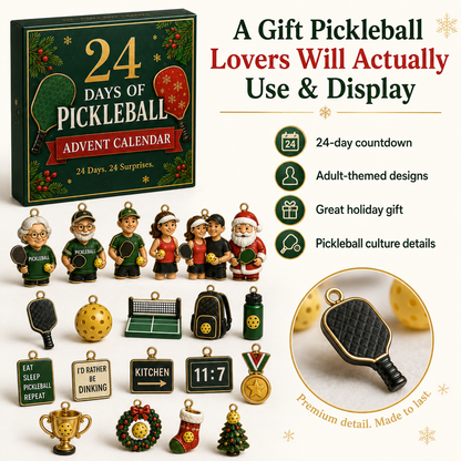 🏓🎄 24 Days of Pickleball Christmas Advent Calendar – 24 Collectible Surprises for Pickleball Lovers