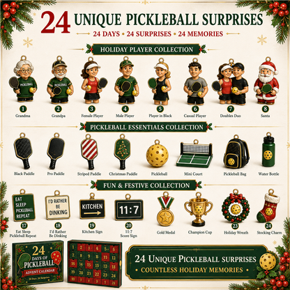 🏓🎄 24 Days of Pickleball Christmas Advent Calendar – 24 Collectible Surprises for Pickleball Lovers