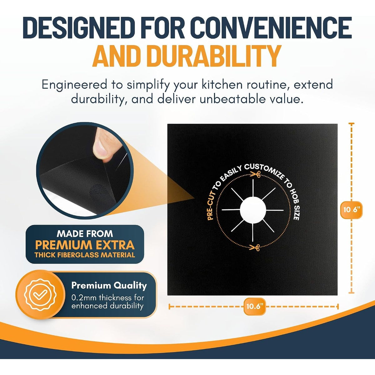 Gas stove burner liner material and size guide