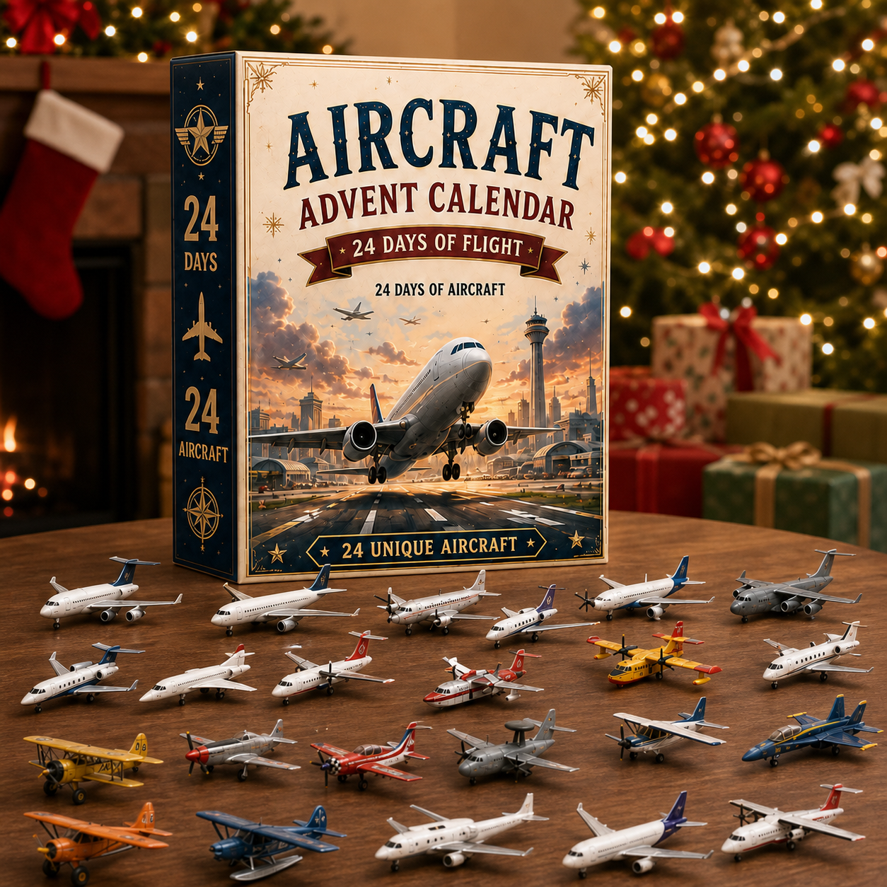 ✈️ Aircraft Advent Calendar 2026 | 24 Days of Flight with 24 Unique Miniature Airplanes, Jets & Aviation Collectibles 🎄🎁