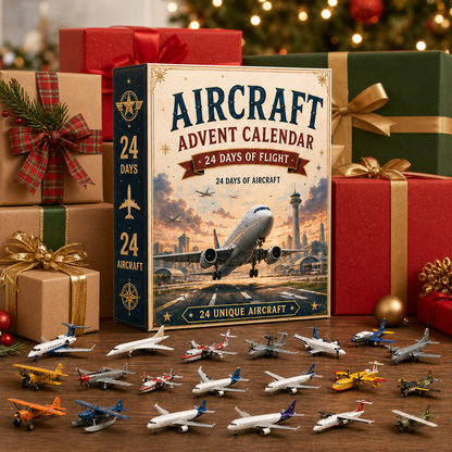 ✈️ Aircraft Advent Calendar 2026 | 24 Days of Flight with 24 Unique Miniature Airplanes, Jets & Aviation Collectibles 🎄🎁
