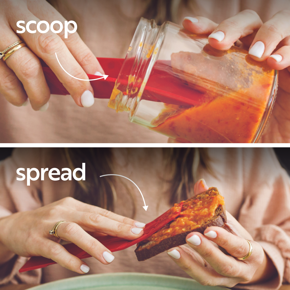 ✨ Fold-Flat Magnetic Measuring Spoons – 2 Spoons, 6 Measurements