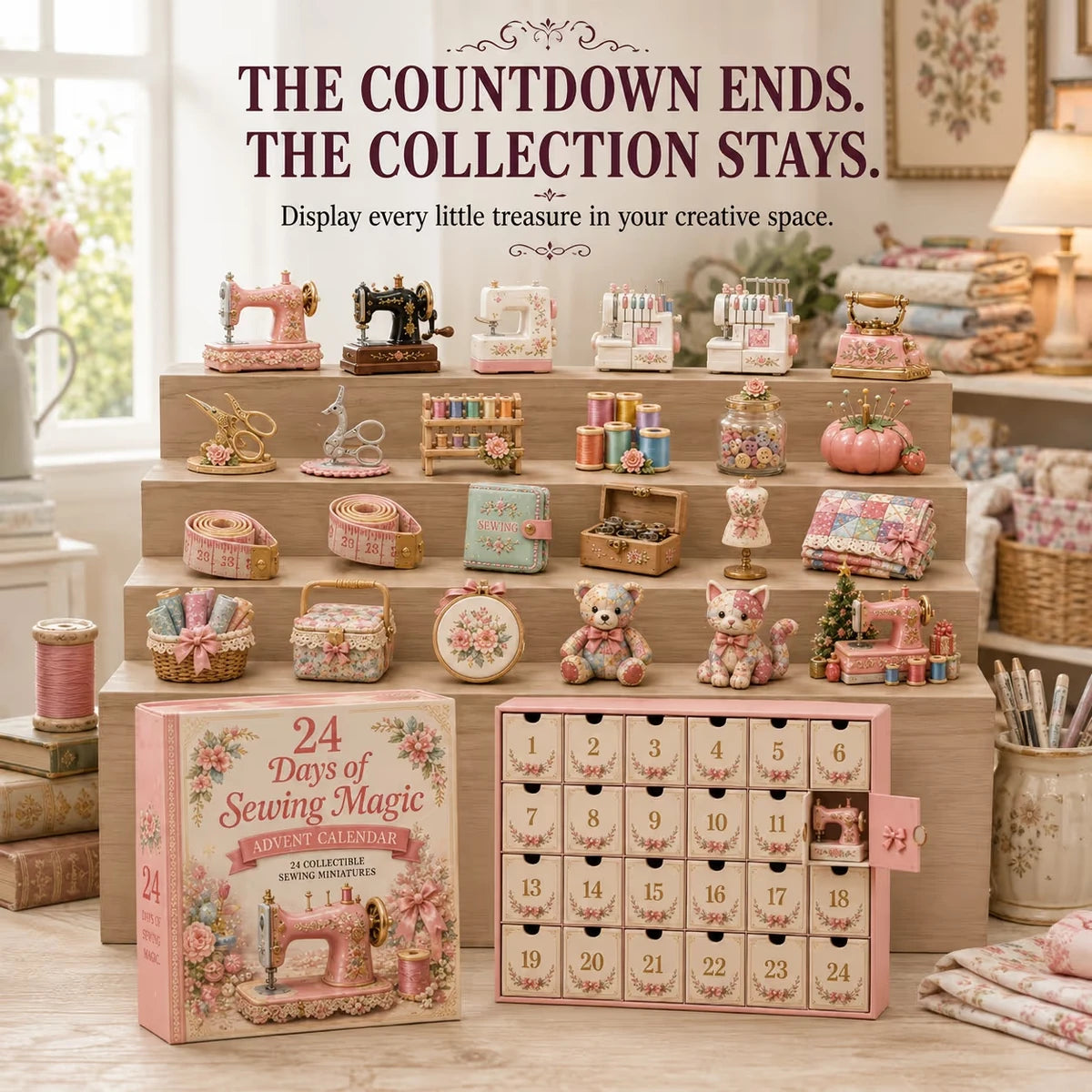 Full sewing miniature display