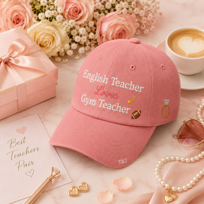 English Teacher & Gym Teacher Embroidered Cap
