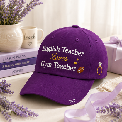 English Teacher & Gym Teacher Embroidered Cap