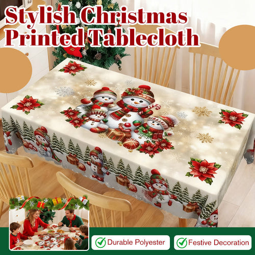 🎄✨ Festive Christmas Tablecloth Collection – Elegant Holiday Patterns for a Warm & Beautiful Table