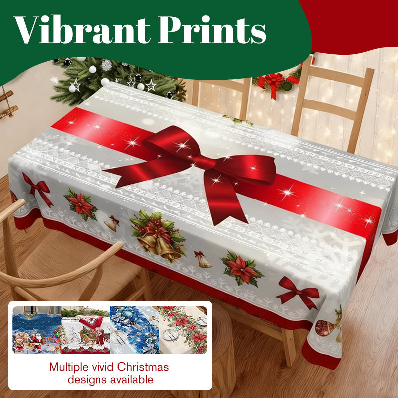 🎄✨ Festive Christmas Tablecloth Collection – Elegant Holiday Patterns for a Warm & Beautiful Table