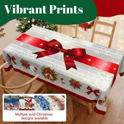 🎄✨ Festive Christmas Tablecloth Collection – Elegant Holiday Patterns for a Warm & Beautiful Table