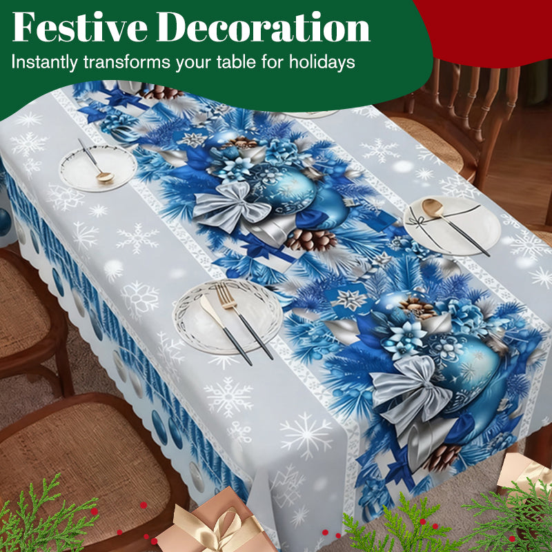 🎄✨ Festive Christmas Tablecloth Collection – Elegant Holiday Patterns for a Warm & Beautiful Table