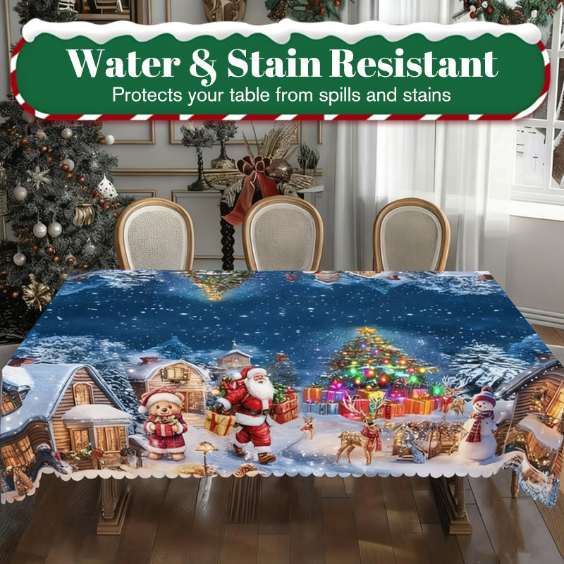 🎄✨ Festive Christmas Tablecloth Collection – Elegant Holiday Patterns for a Warm & Beautiful Table