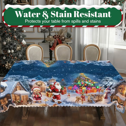 🎄✨ Festive Christmas Tablecloth Collection – Elegant Holiday Patterns for a Warm & Beautiful Table