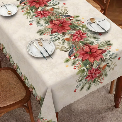 🎄✨ Festive Christmas Tablecloth Collection – Elegant Holiday Patterns for a Warm & Beautiful Table