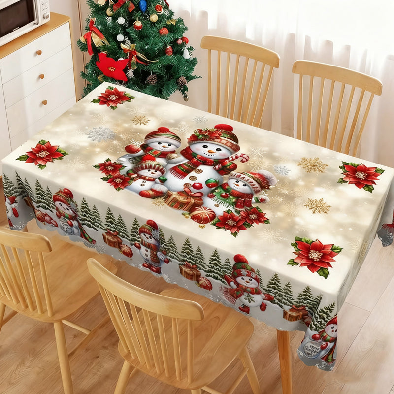 🎄✨ Festive Christmas Tablecloth Collection – Elegant Holiday Patterns for a Warm & Beautiful Table