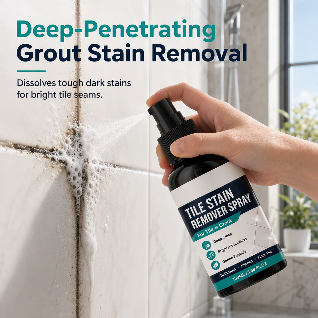 🧼🎯Grout Cleaning Spray – Easy Care for Tile Lines & Damp-Area Stains