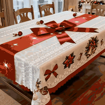 🎄✨ Festive Christmas Tablecloth Collection – Elegant Holiday Patterns for a Warm & Beautiful Table