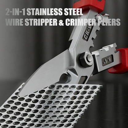 🔧 Multi-Function Wire Repair Pliers – Cut, Strip, Crimp & Twist in One Tool