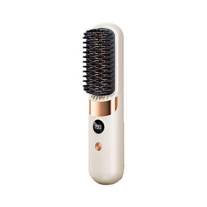 💇‍♀️ 3-in-1 Cordless Hair Straightening Brush – Straighten, Curl & Detangle Anywhere ✨