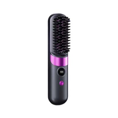 💇‍♀️ 3-in-1 Cordless Hair Straightening Brush – Straighten, Curl & Detangle Anywhere ✨
