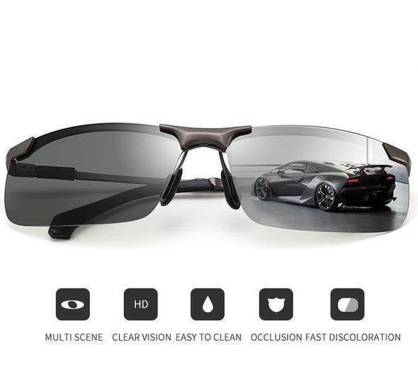 🕶️🚗 2026 Day & Night Photochromic Polarized Sunglasses with Anti-Glare Polarized Lenses