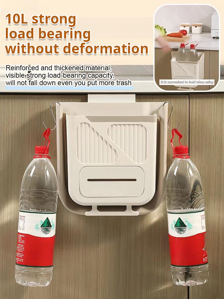 🛒🥬Foldable kitchen hanging trash can