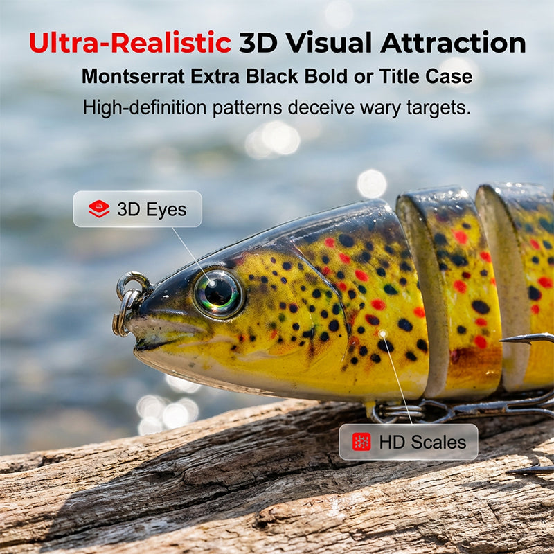 🎣🐟 Realistic Multi-Jointed Swimbait
