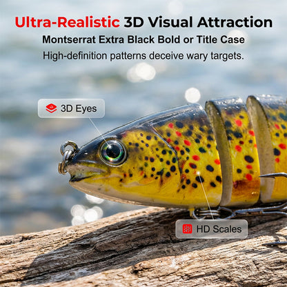 🎣🐟 Realistic Multi-Jointed Swimbait