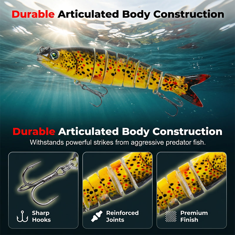 🎣🐟 Realistic Multi-Jointed Swimbait