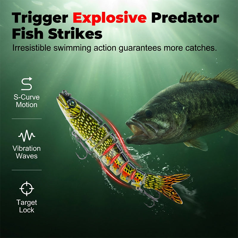 🎣🐟 Realistic Multi-Jointed Swimbait