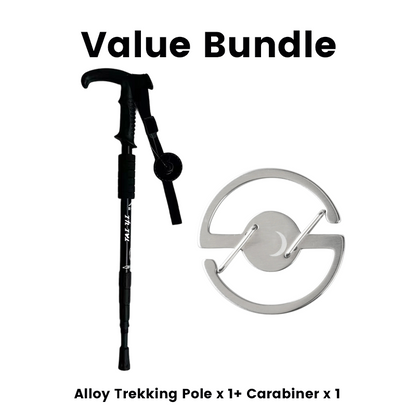 ⛰️ Adjustable Aluminum Alloy Trekking Pole – Durable, Shock-Absorbing, Lightweight 🌲