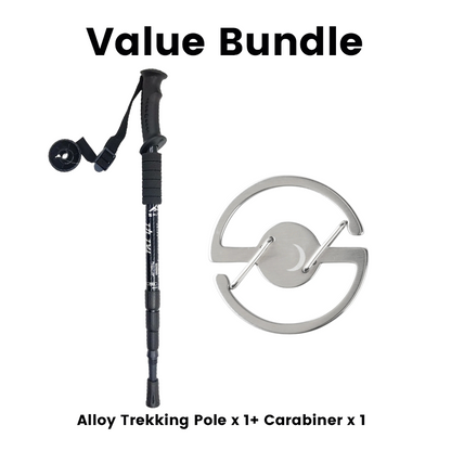 ⛰️ Adjustable Aluminum Alloy Trekking Pole – Durable, Shock-Absorbing, Lightweight 🌲