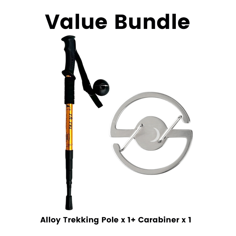 ⛰️ Adjustable Aluminum Alloy Trekking Pole – Durable, Shock-Absorbing, Lightweight 🌲