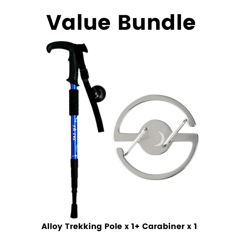 ⛰️ Adjustable Aluminum Alloy Trekking Pole – Durable, Shock-Absorbing, Lightweight 🌲