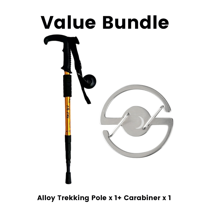 ⛰️ Adjustable Aluminum Alloy Trekking Pole – Durable, Shock-Absorbing, Lightweight 🌲