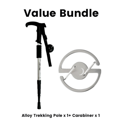 ⛰️ Adjustable Aluminum Alloy Trekking Pole – Durable, Shock-Absorbing, Lightweight 🌲
